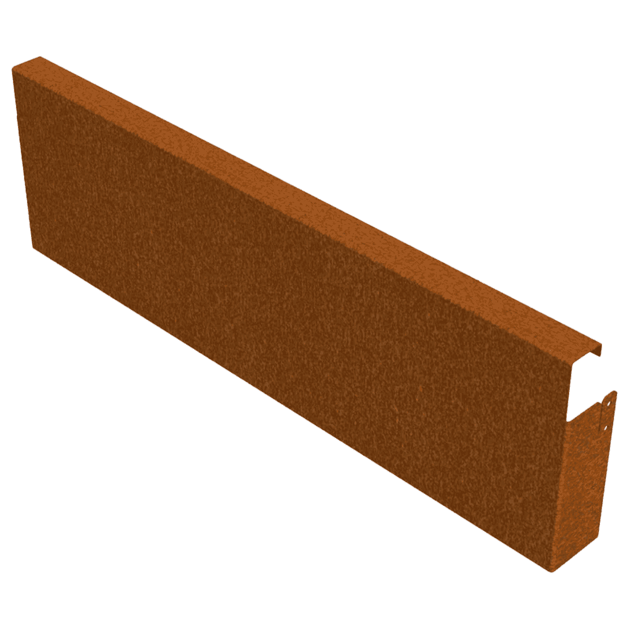 Borderrand cortenstaal omgezette rand 100x30x5x2 recht VXhome