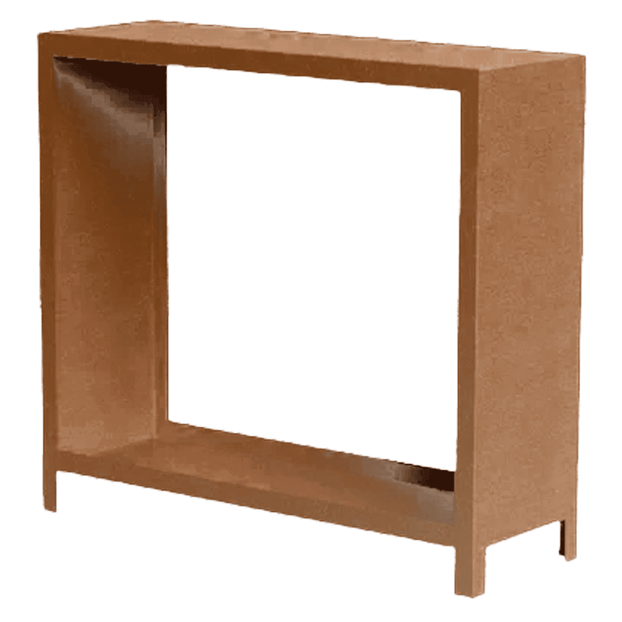 Houtopslag cortenstaal type CELLA-Hori 100x120x40 cm