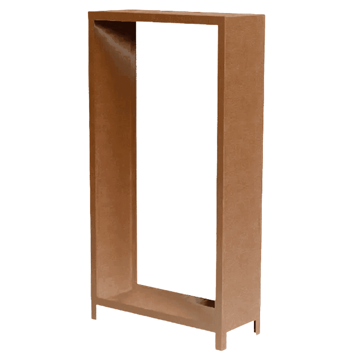 Houtopslag cortenstaal type CELLA-Verti 180x100x40 cm