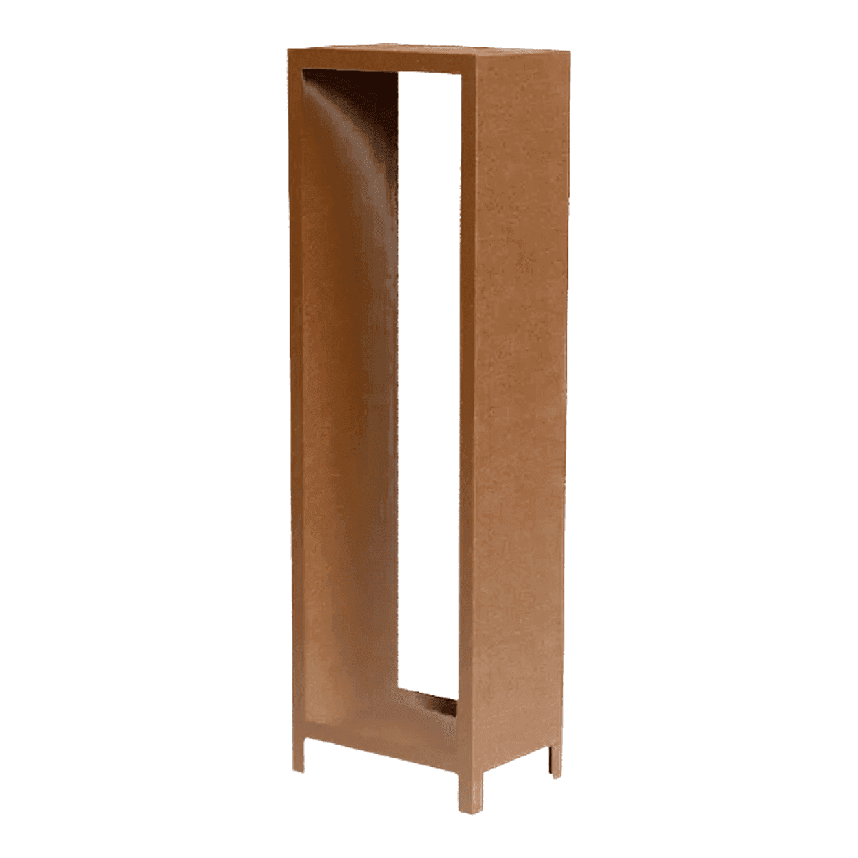 Houtopslag cortenstaal type CELLA-Verti 180x60x40 cm