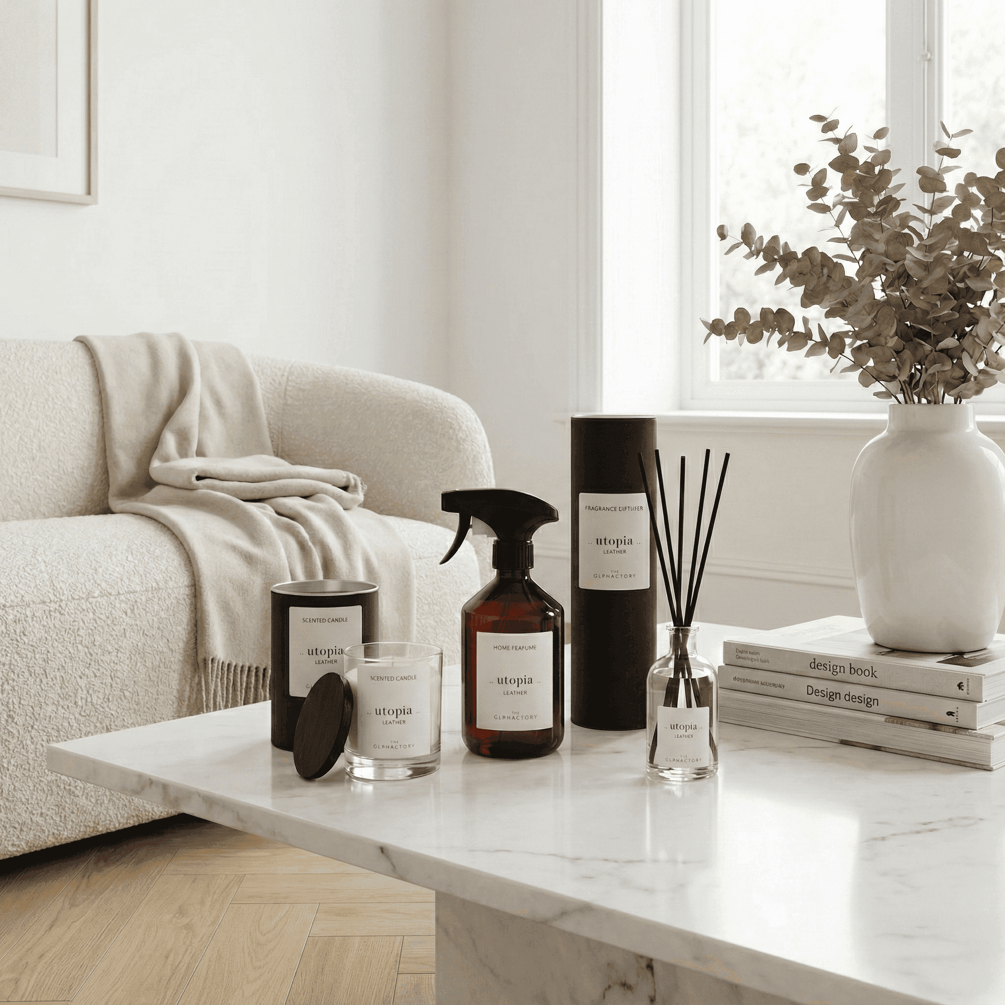 The Olphactory Utopia Leather Home Trio