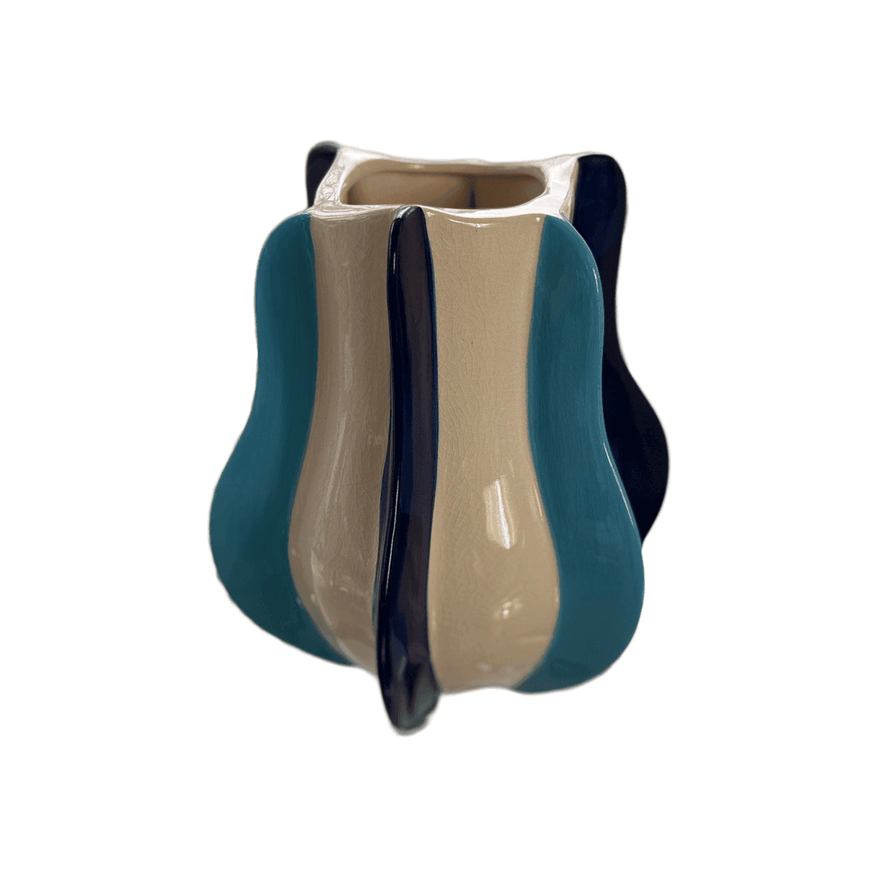 Vaas Blue Heaven small design keramische vaas 24×22×30 cm