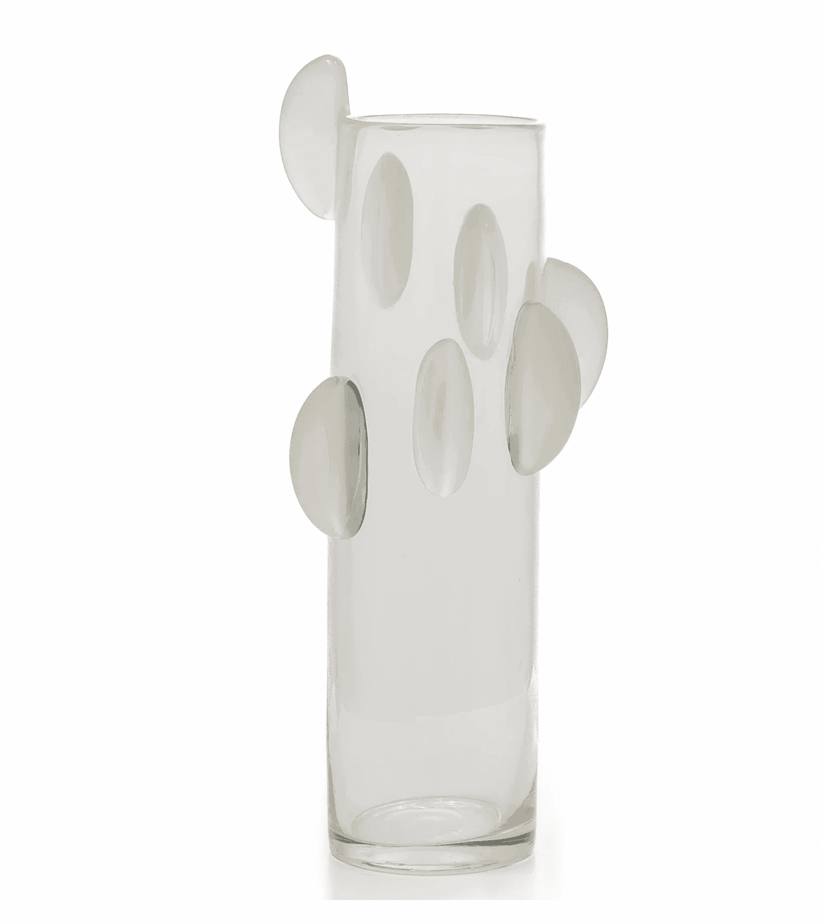 Vaas Frost Flower Wit, Glass & Flowers