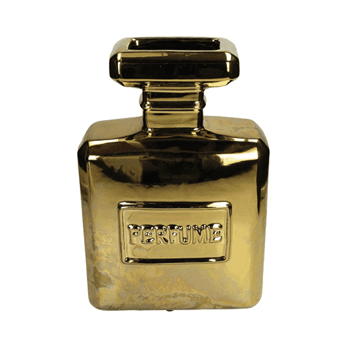 Vaas parfumfles Goud 20x9x30cm